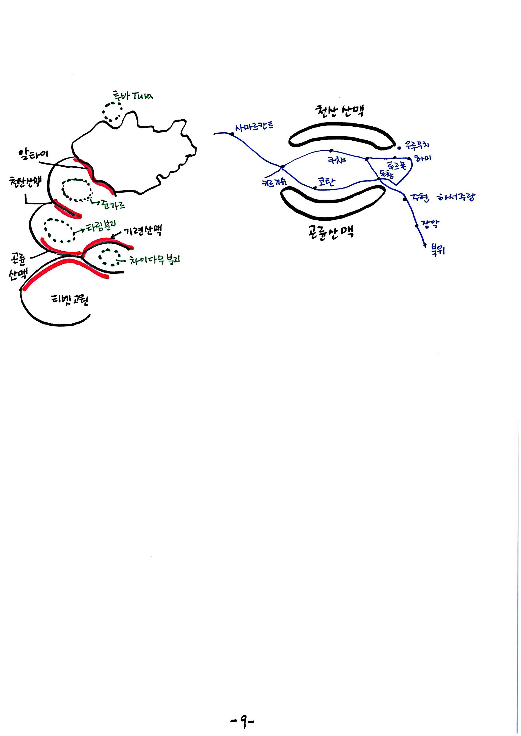 제 7회 137억년 우주진화 9강 중생대(조산), 몽골 지질 노트 스캔 (9).jpg