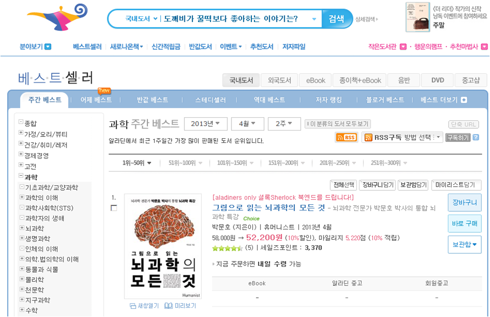 알라딘 베스트셀러 순위.png